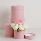 Набор шляпных подарочных коробок 4 в 1 «Нежно-розовый», 20×20 ‒13×13 см - Фото 2