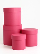 Набор шляпных подарочных коробок 4 в 1 «Малина», 20×20 ‒13×13 см - Фото 8