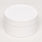 Подарочная коробка круглая «Алмаз» белый, завальцованная без окна, 18×10 см - Фото 2
