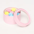 Подарочная коробка круглая «Нежность», розовый перламутр, завальцованная с окном, 18×10 см - Фото 3