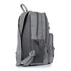 Рюкзак школьный,  синтетическая ткань, 265x395x120 см, СЕРЫЙ - Фото 4