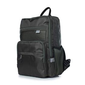 Рюкзак школьный,  синтетическая ткань, 265x395x120 см, ОЛИВКОВЫЙ