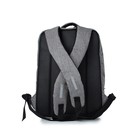 Рюкзак молодёжный, синтетическая ткань, 300x405x130 см, СЕРЫЙ - Фото 3