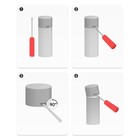 Аэрозольная краска эмаль KUDO универсальная голубая RAL 5012, 520 мл 10435255