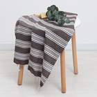 Полотенце - пештемаль пляжное LoveLife Boston, 75×170 см, коричневое - Фото 1