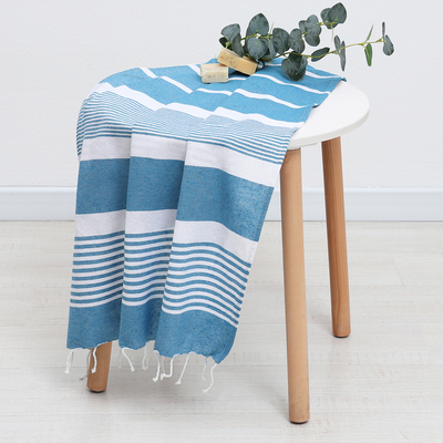 Полотенце - пештемаль пляжное LoveLife Resort, 75×170 см, 80% хл, 20% пэ, 190 г/м², синее