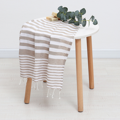 Полотенце - пештемаль пляжное LoveLife Marine, 75×170 см, 80% хл, 20% пэ, 190 г/м², мокко