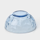 Набор посуды FANCY DIAMOND, 14 предметов, стекло, синий - Фото 5