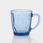 Набор посуды FANCY DIAMOND, 25 предметов, стекло, голубой - Фото 8