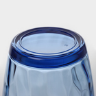 Набор посуды FANCY DIAMOND, 25 предметов, стекло, голубой - Фото 10