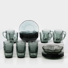 Набор стеклянной посуды BLACK DIAMOND, 25 предметов - фото 3873633