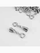 Бегунок для металлической молнии, №5, «Кольцо», 10 шт., цвет никель - Фото 3