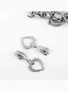 Бегунок для металлической молнии, №3», «Сердце», 10 шт., цвет никель - Фото 3