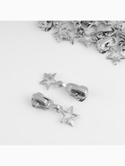 Бегунок для металлической молнии, №5, «Звёзды», 10 шт., цвет никель - Фото 3