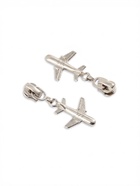 Бегунок для металлической молнии, №3, «Самолёт», 10 шт., цвет никель - Фото 5