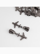 Бегунок для металлической молнии, №5, «Самолёт», 10 шт., цвет чёрный никель - Фото 3