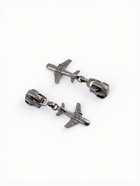 Бегунок для металлической молнии, №5, «Самолёт», 10 шт., цвет чёрный никель - Фото 5