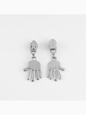 Бегунок для молнии «Спираль», №3, «Ладонь», 10 шт., цвет никель (комплект 2 шт)