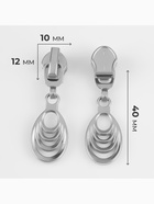 Бегунок для молнии «Спираль», №7, «Звенья», 10 шт., цвет никель - Фото 2