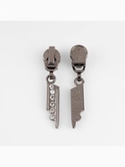 Бегунок для молнии «Спираль», №5, «Стразы», цвет чёрный никель - Фото 3