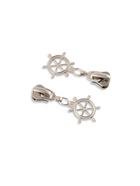 Замок автоматический для молнии «Трактор», №5, декоративный, 10 шт, цвет никель - фото 809489240