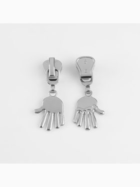 Бегунок для молнии «Трактор», №5, «Ладонь», 10 шт., цвет никель (комплект 2 шт)