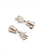 Бегунок для молнии «Трактор», №8, «Ладонь», 10 шт., цвет никель 9900999