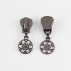 Бегунок для молнии «Трактор», №8, «Снежинка», 10 шт., цвет чёрный никель - Фото 3