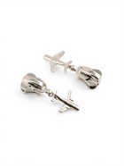 Бегунок для молнии «Трактор», №8, «Самолёт», 10 шт., цвет никель 9901006