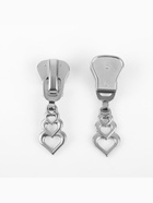 Бегунок для молнии «Трактор», №8, «Сердца», 10 шт., цвет никель - Фото 3