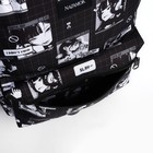 Рюкзак школьный текстильный «Аниме», 42х14х28 см, цвет чёрный - Фото 6