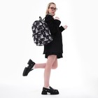 Рюкзак школьный текстильный «Аниме», 42х14х28 см, цвет чёрный - Фото 12