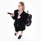 Рюкзак школьный текстильный Teddy, 42х14х28 см, цвет чёрный - Фото 14
