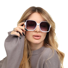 Очки солнцезащитные женские OneSun, uv 400, дужка 14.3 см, линза 6×5.7 см - Фото 4