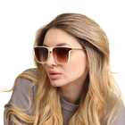 Очки солнцезащитные женские «OneSun. Wayfarer», uv 400, линза 6.5×4.8 см, белый, коричневый - Фото 5