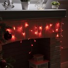 УЦЕНКА Гирлянда «Бахрома» 1.8×0.5 м, IP20, прозрачная нить, 48 LED, свечение красное, 8 режимов, 220 В - Фото 2