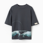 Футболка женская MIST Space, графит, р.46 - фото 24401159