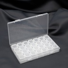 Набор органайзеров, 7 рядов по 4 ячейки, 17,5 × 11 × 2,5 см, в контейнере, цвет прозрачный - Фото 4