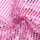 Отрез для рукоделия, сетка с пайетками, цвет розовый, 47,5 × 50 см - фото 9077360
