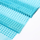 Ткань для рукоделия, сетка с пайетками, бирюзовая, лоскут 47.5×50 см - Фото 3