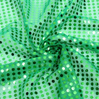Отрез для рукоделия, сетка с пайетками, цвет зелёный, 47,5 × 50 см - фото 6211365