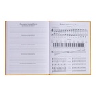 Дневник для музыкальной школы, 48 листов, твёрдая обложка, матовая ламинация, тиснение фольгой, со справочной информацией, блок 60г/м2 - фото 24076869