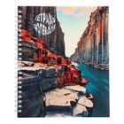 Тетрадь 96 листов в клетку на гребне "Удивительная природа", обложка мелованный картон, блок офсет 60г/м23 - фото 24223587