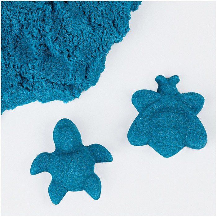 Песок для лепки «Магический песок», синий, 500 г, 2 форм.