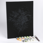 Картина по номерам на черном холсте «Цветы», 30 × 40 см - Фото 2