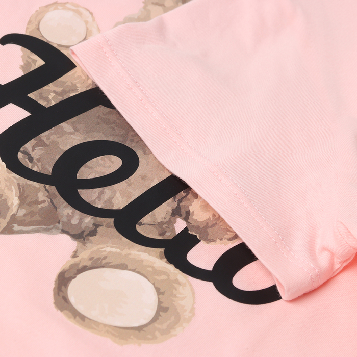 Пижама женская (футболка и шорты) KAFTAN Hello р. 40-42, розовый