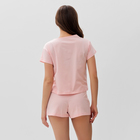Пижама женская (футболка, шорты) KAFTAN Hello, размер 40-42, розовая 10445785