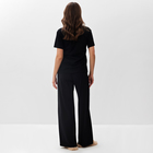 Пижама женская (футболка, брюки) KAFTAN, размер 40-42, чёрная - фото 24638405