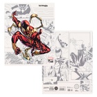 Тетрадь в клетку 24 листа, 5 видов МИКС, обложка мелованный картон, «Мстители» - Фото 3