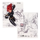 Тетрадь в клетку 24 листа, 5 видов МИКС, обложка мелованный картон, «Мстители» - Фото 4